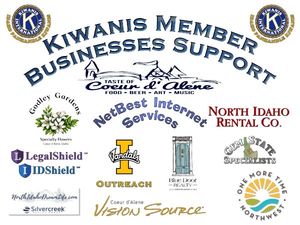 Panhandle Kiwanis Business Members Support The Taste of Coeur d'Alene