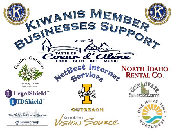 Panhandle Kiwanis Business Members Support The Taste of Coeur d'Alene